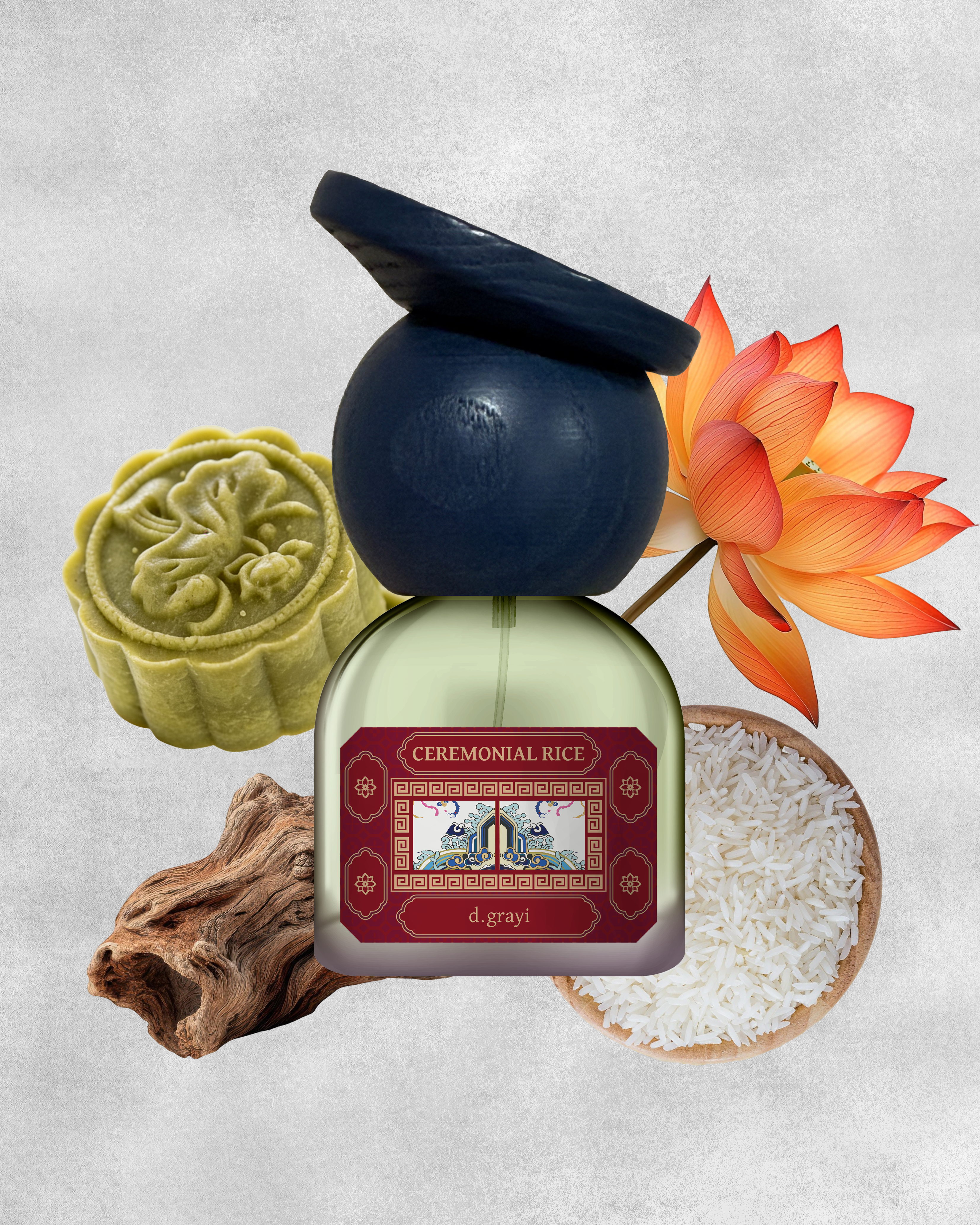 CEREMONIAL RICE (Lotus, Rice & Mungbean Cake)